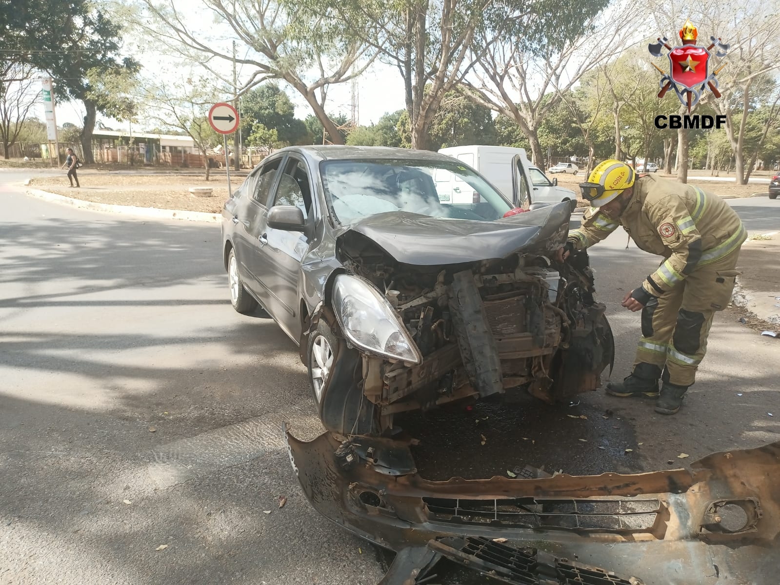 Motoristas T M Crise Nervosa Ao Se Envolverem Em Acidente Em Planaltina