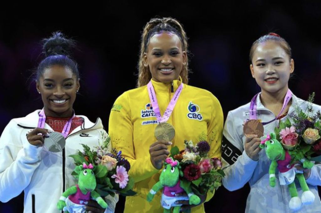 Ginasta Rebeca Andrade é bicampeã mundial do salto na Bélgica ACORDA DF